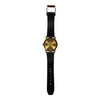 GUCCI Gold-Plated Case Genuine Lizard 126.4 Leather Strap Watch