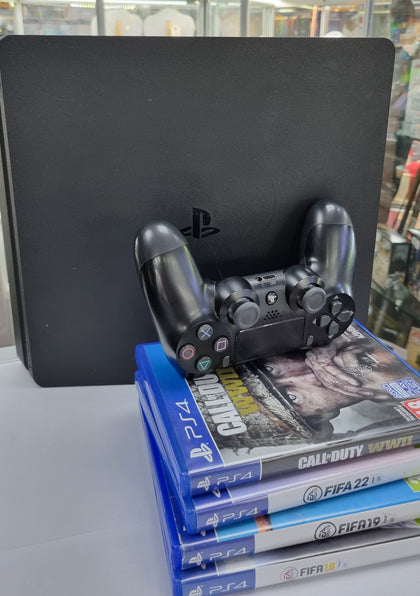 SONY PLAYSTATION 4 SLIM CONSOLE 500GB WITH GAMES