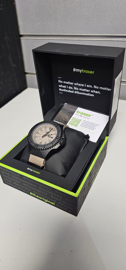 Traser H3 P69 Black Stealth Sand Nato Watch