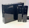 Nintendo Wii Black With Two Controllers