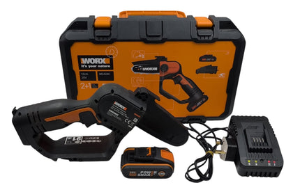 Worx WG324E.9 20V 12cm One Hand Pruning Chainsaw 