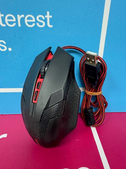 TECKNET RGB Wired Gaming Mouse with 6 Programmable Buttons, 8000 DPI Optical Sensor Red