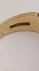 9ct Yellow gold ring with white stones 5.3g Boxed size P hallmarked