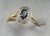 18ct Gold Diamond /Sapphire Ring