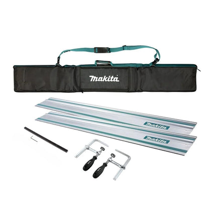 ** Collection Only ** Makita Guide Rail Full Kit Inc 2x 1.5m Rails, Joining Bar, Clamps & Carry Case