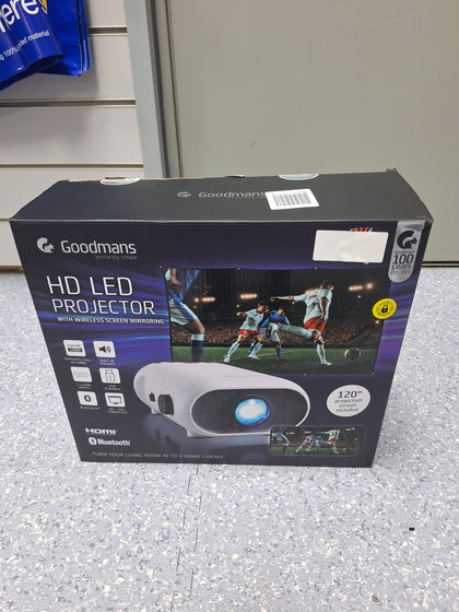 Goodmans HD LED Projector WIth Wireless Screen Mirroring