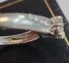 9ct White Gold Ring with Clear Stones - 2.47g total - Size K - Hallmarked
