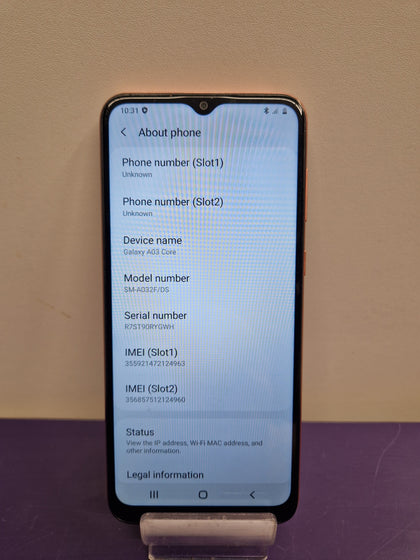 Galaxy A03 Core Dual Sim 32GB.
