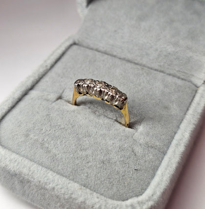 18ct Yellow Gold Diamond Ring Size I