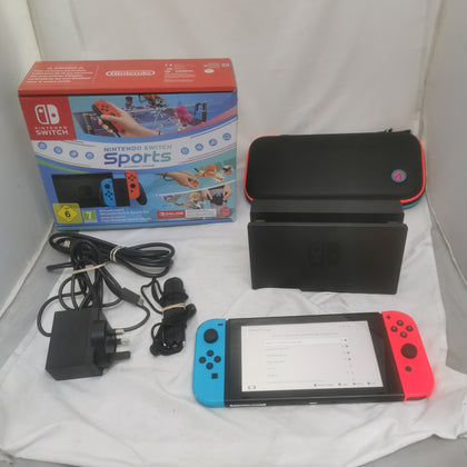 Switch Console, 32GB HAC-001-01 + Neon Red/Blue Joy-Con, Boxed