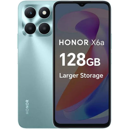 HONOR X6a Mobile Phone Unlocked, 6.5-Inch 90Hz Fullview Display, 4GB+128GB, 5200 mAh Long-lasting Battery, 50MP Triple Camera, Android 13(2 Year