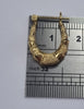 9ct gold horseshoe earrings