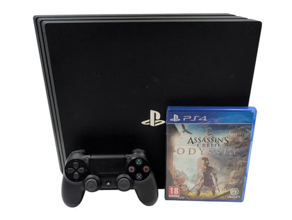 Sony PlayStation 4 Pro 1TB Black with Assassins Creed Odyssey Game