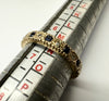 9ct yellow gold eternity ring with stones M 1/2