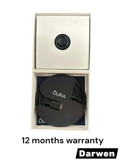 Oura Gen3 Heritage Smart Ring - Size 8, Stealth | Sleep, Heart Rate and Fitness Tracking Wearable - Up to 7 Day Battery Life - iOS/Android Compatible