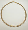 15.5" 9ct yellow and white gold twist link necklace
