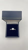 9ct white gold ring - Size S