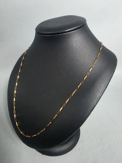 9ct GOLD NECKLACE 1.6G 375 16'' in Length