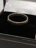 9ct White Gold Half Eternity Ring with Clear Stones - Size L - 2.1g