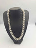925 Sterling Silver Roller-Ball Belcher Chain Chunky Albert Clasp - 24" Long - 204.24 Grams **BRAND NEW**