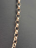 9ct Rose Gold Belcher Rolo Chain Necklace - 20" Long - 17.63 Grams