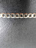 9CT 375 HALL MARKED, YELLOW GOLD, CURB ECONOMY BRACELET, 8", 12G, PRE OWNED