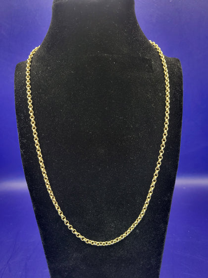 9ct Yellow Gold Belcher Chain - 17.59g - 20