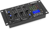 Vonyx STM3030 4 Channel DJ Mixer with Bluetooth, USB MP3 Playback & Recording, SD Card, 2 Microphone Inputs, Crossfader, Compact Audio Mixing Console