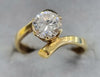 18ct Gold CZ Ring Size "Q"