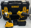 * COLLECTION  ONLY * DEWALT DCK2060D2T-SFGB 18V 2 x 2.0Ah Li-Ion XR Brushless Cordless Combi Drill and Impact Driver Twin Pack
