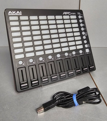 AKAI Professional APC Mini - Portable USB MIDI Controller for Ableton Live with 64-Clip Buttons