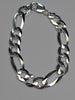 Brand New Silver  925 Figaro Bracelet
