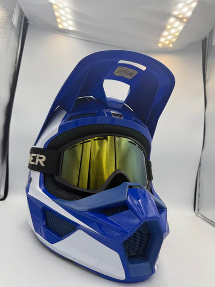 FOX X HELMET V1 BLUE (LARGE) ECE R22-05