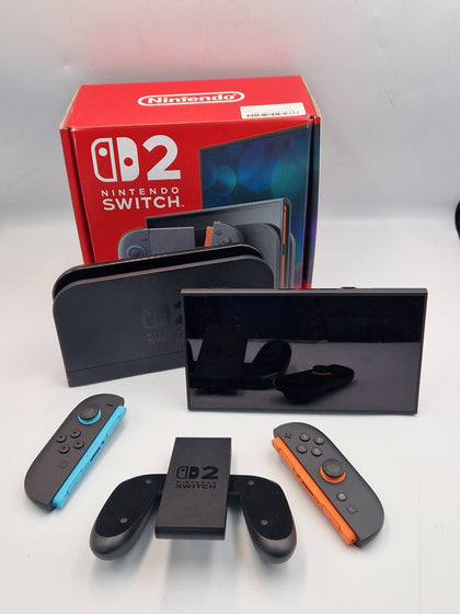 Nintendo Switch 2 256GB black gaming console with dock, joy-cons, cradle and original charger BOXED