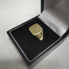 9K Solid Gold Signet Ring 4.20Grams, 375 Hallmarked & Tested, Size: S, Box Included