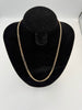 9CT CURB STYLE YELLOW GOLD CHAIN, 12G, 22" INCHES