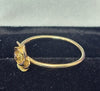 9ct Yellow Gold Flower Ring - Size O- 1.3G