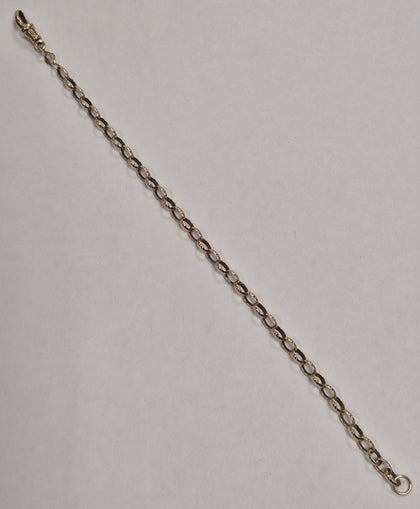 9ct Yellow Gold Belcher Bracelet - 5.93G - 9
