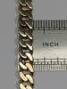9CT GOLD CURB BRACELET WITH DOUBLE LOCK