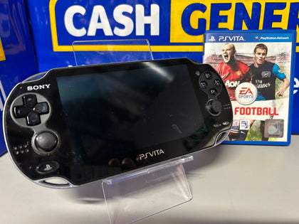 Playstation Vita Console, Black Wifi,Unboxed + 4GB Memory Card + Fifa Football boxed game Grade C