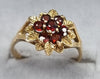 9ct Gold Garnet Ring Size P
