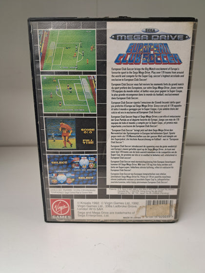 European Club Soccer - SEGA Mega Drive - Great Yarmouth