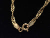 9ct Yellow Gold Vermeil Twisted Wave Chain Necklace - 18" Long - 4.31 Grams