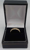 9ct gold wedding band size O Boxed 3.8g