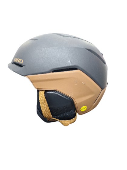 GIRO TENET MIPS BLACK AND GOLD MATTE SKIING/SNOW HELMET (WITH FLEECE PADDING)