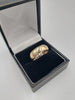 9K Solid Gold Band, Hallmarked 375 & Tested, 6.9Grams, Size: Q , with Box Included