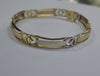 14ct White/Yellow Gold Bracelet 7.5"