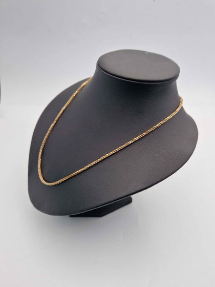 14ct Yellow Gold Foxtail Chain Necklace - 20