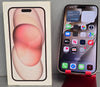 Apple iPhone 15 Plus 128GB Pink, 84% Battery Health ***Unlocked, Boxed***