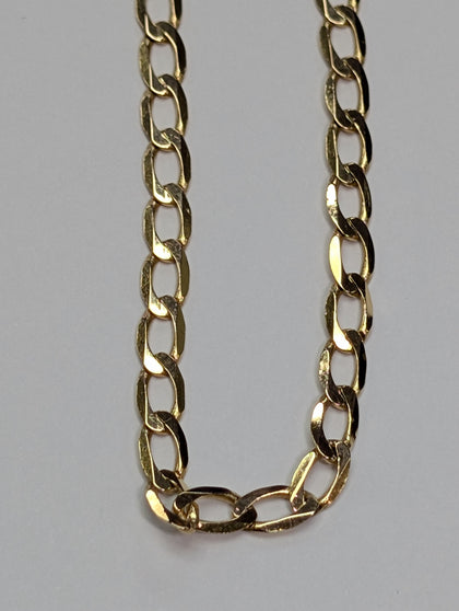 9ct gold curb chain